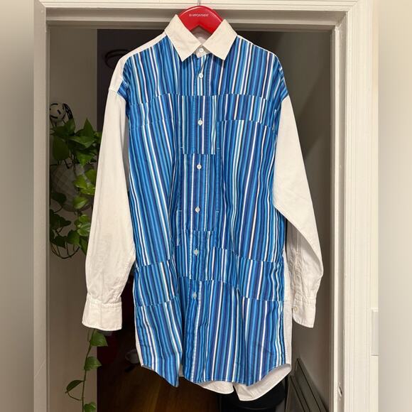 Comme des garçon ganryu double breast pocket shirt